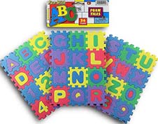Alphabet and Number  Puzzle - Form Board