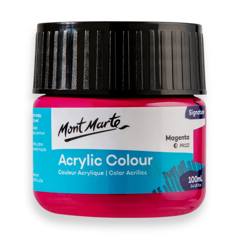 Mont Marte Signature 100ml Acrylic Colour - Magenta