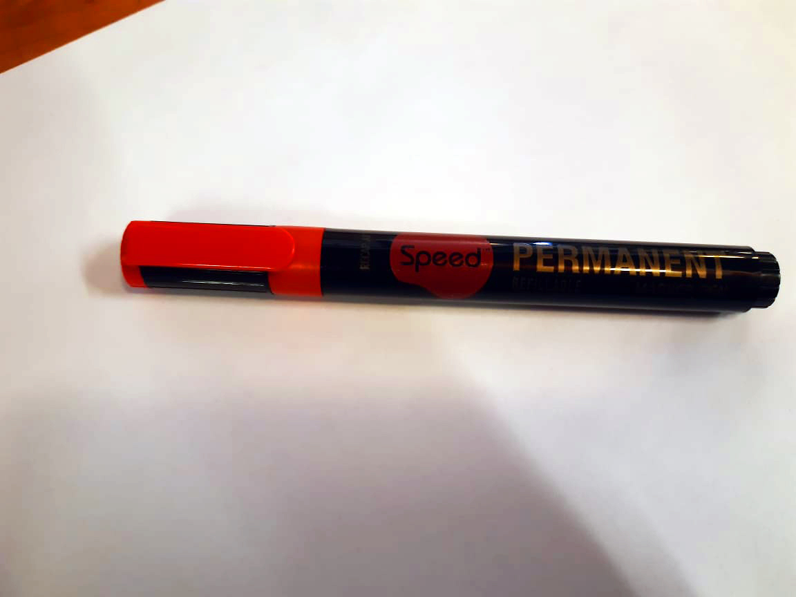Speed Permanent Marker Pen Red