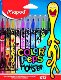 Maped Color Peps Monster Felt Pen 12 