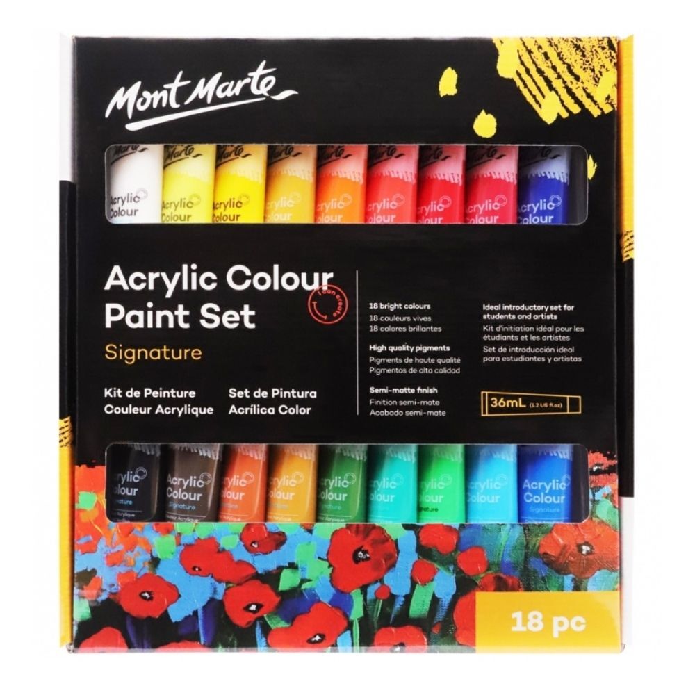 Mont Marte Signature Acrylic Colour Paint Set