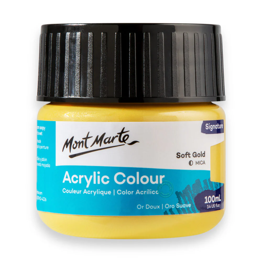 Mont Marte Signature 100ml Acrylic Colour - Soft Gold