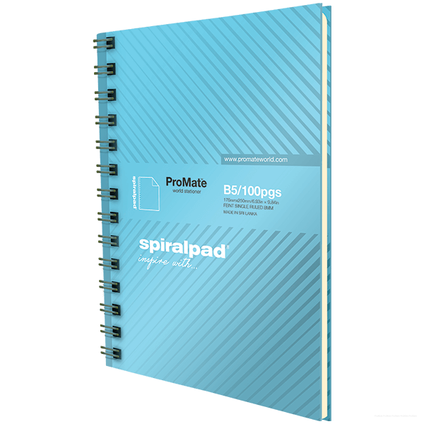 Promate B5 Spiralpad Hard Cover 100 Pages