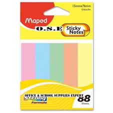 Maped Sticky Notes 5 colours 15mm x 76mm