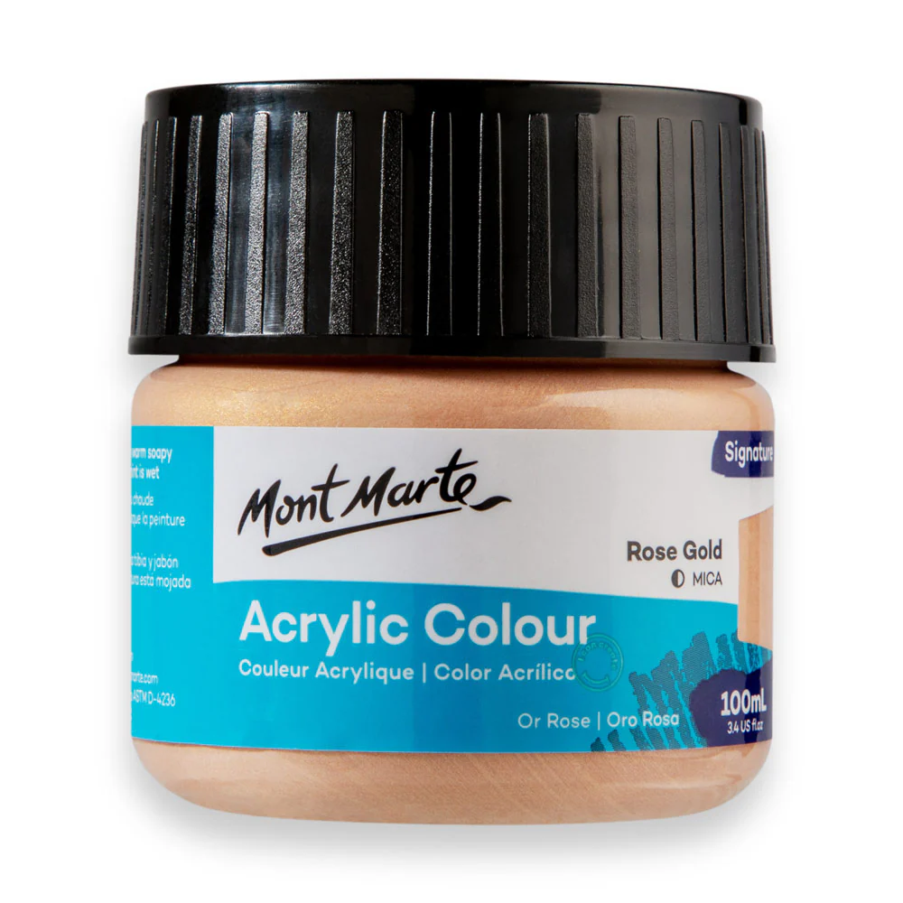 Mont Marte Signature 100ml Acrylic Colour - Rose Gold
