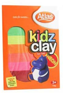 Atlas Kidz Clay Non Toxic 3+ 110g (SFT110-8-0060)