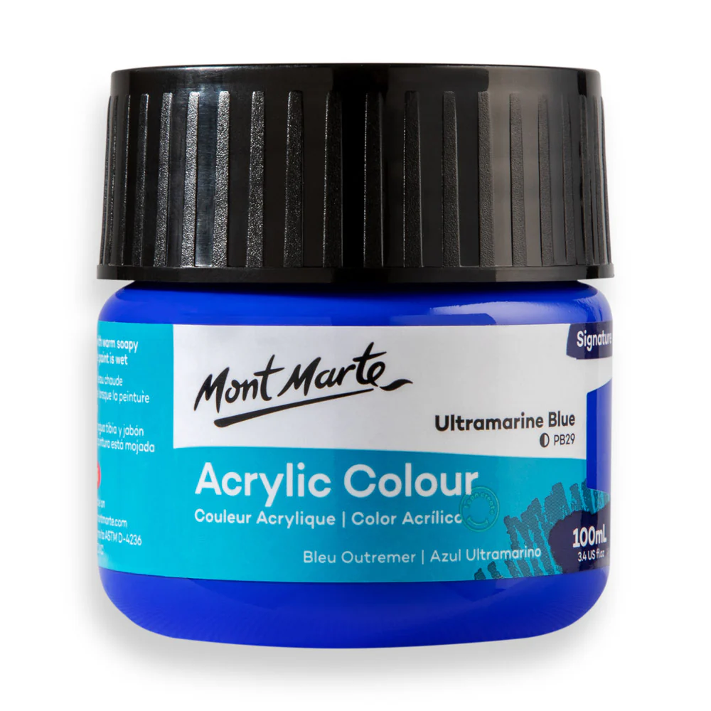 Mont Marte Signature 100ml Acrylic Colour - Ultramarine Blue