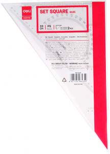 DELI 33CM Set Square - Triangle Rulers Set Large (No. 6435)