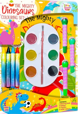 Hello Friend The Mighty Dinosaur Colouring Set