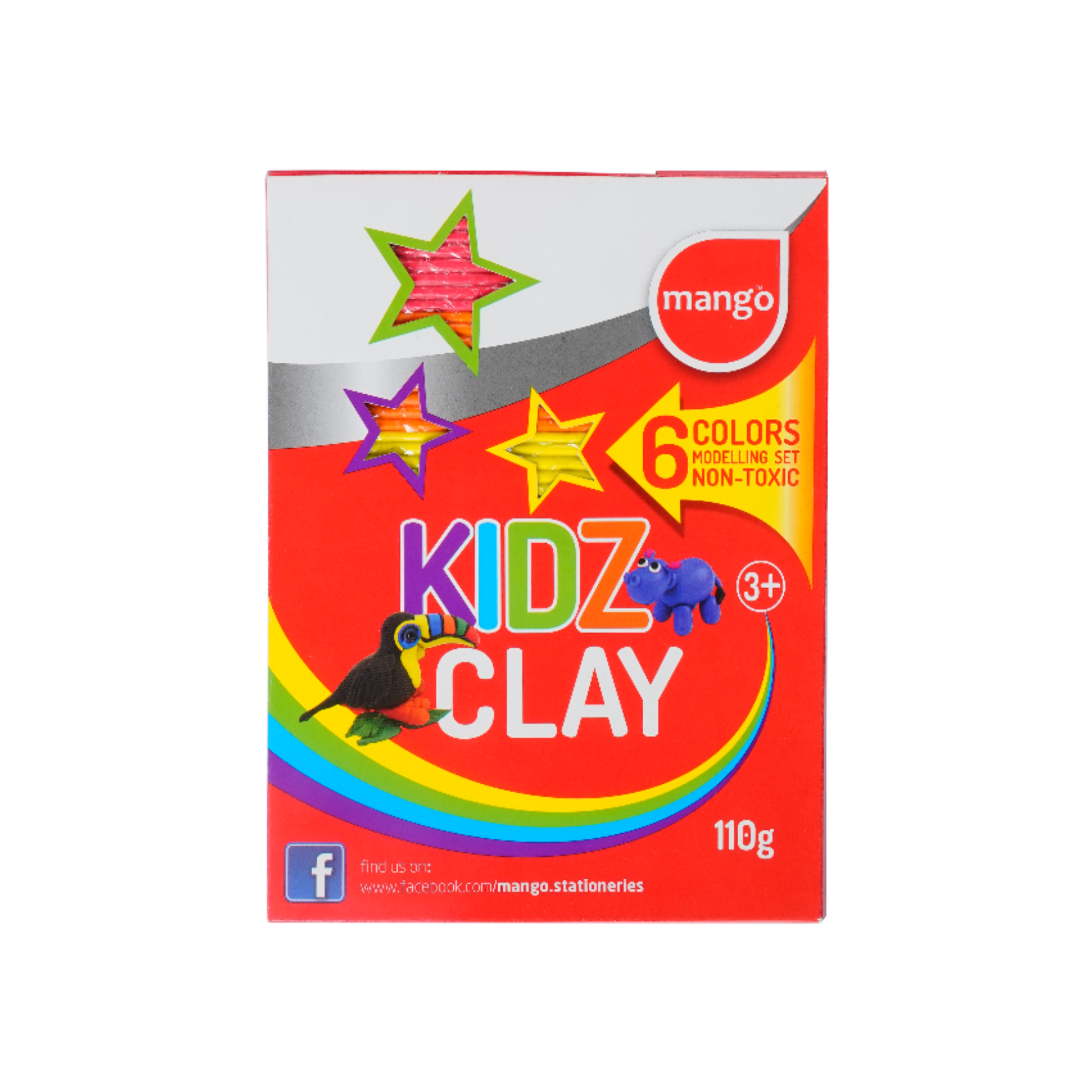 Mango Kidz Clay 6 Colors 110g