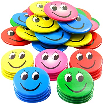 Smile Badge Pin Big