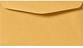 Envelope 6" x 3 1/2" Plain1 Each Brown