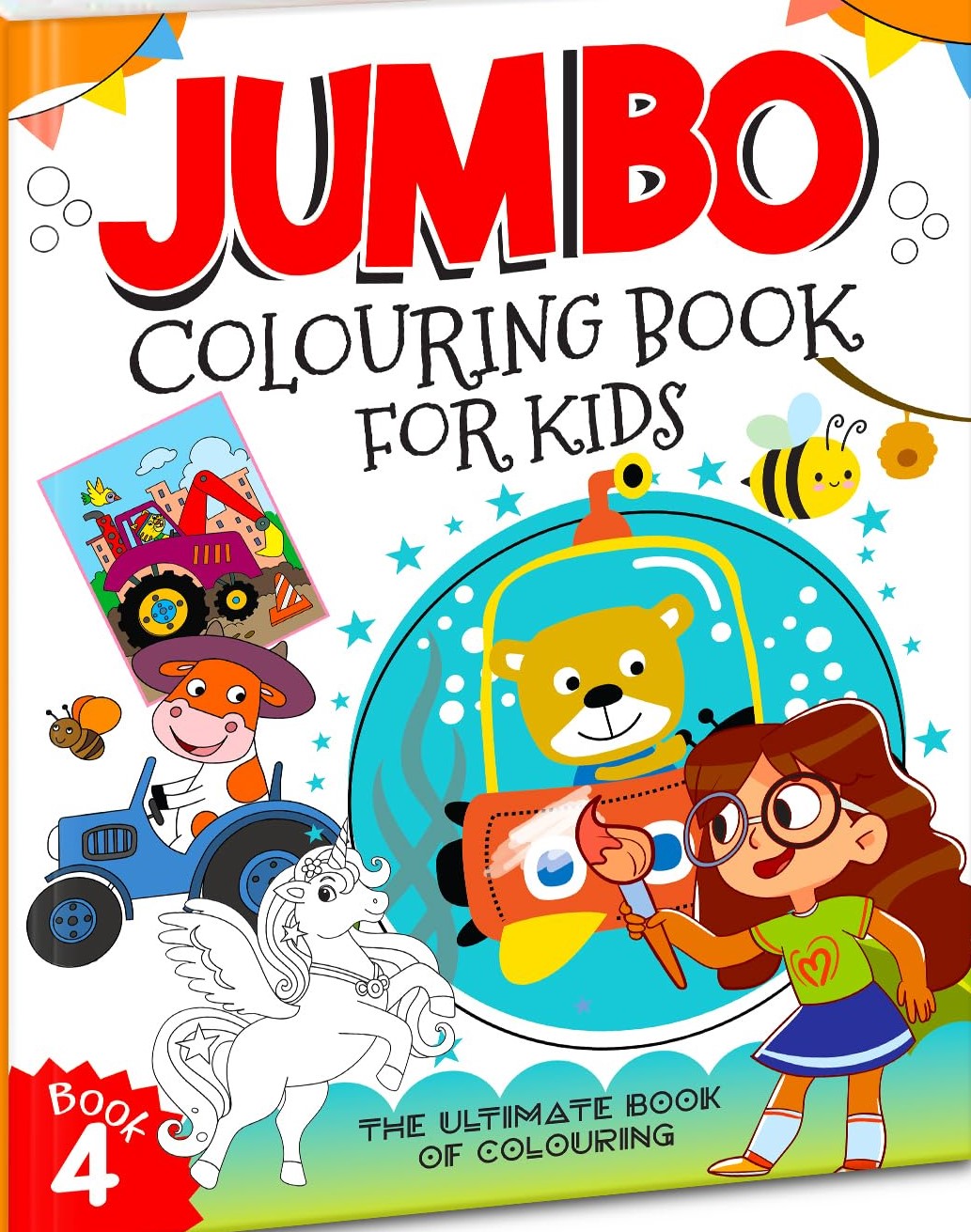 Jumbo Colouring Book For Kids - Book 4