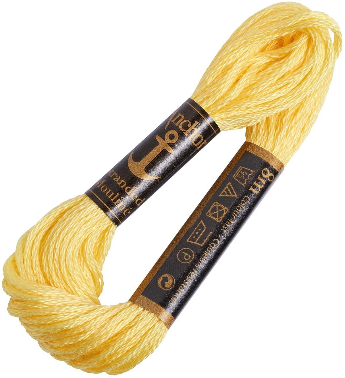 Anchor Stranded Cotton Fast Yellow Colour Wool