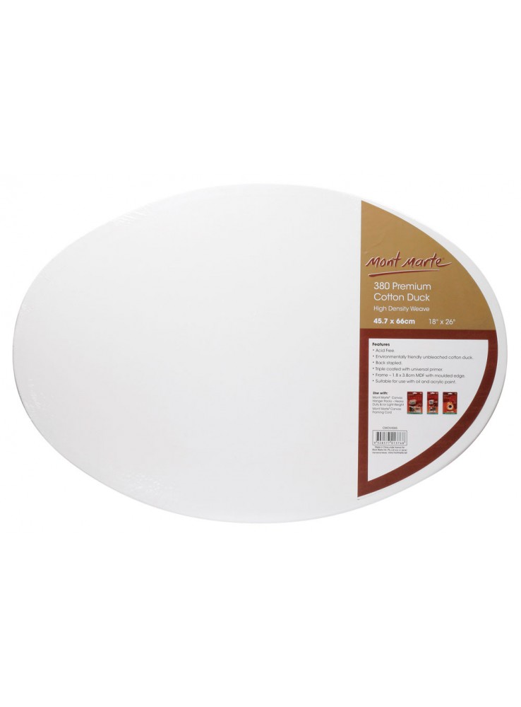 Mont Marte Ovel Canvas (45.7 X 66cm)