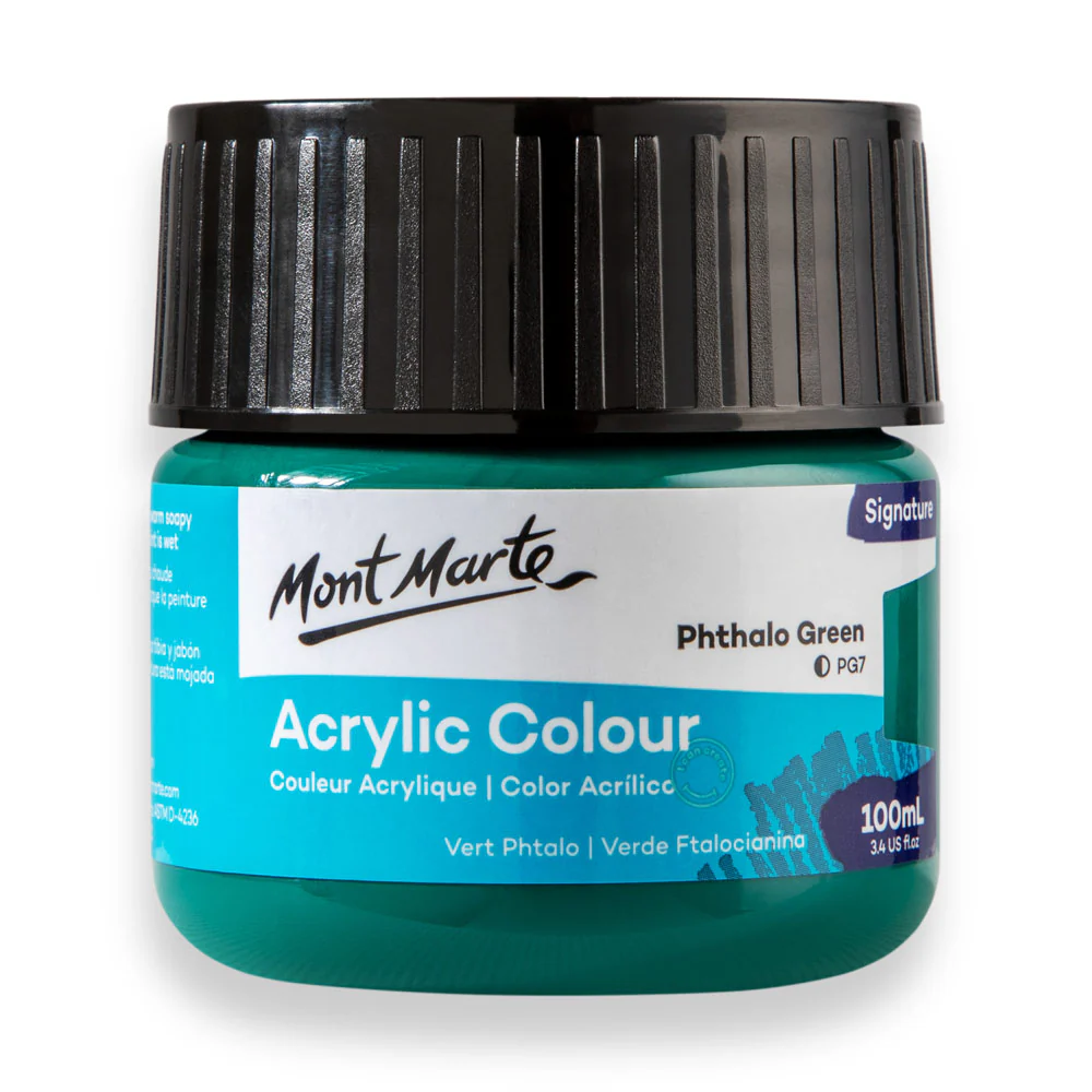 Mont Marte Signature 100ml Acrylic Colour - Phthalo Green