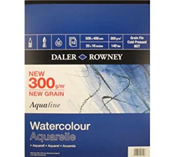 Daler Rowney Watercolour Aquarelle 20 x16 Each Paper