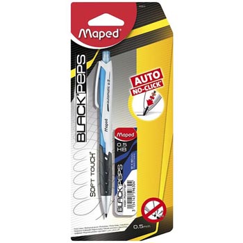 Maped Black Peps Auto No-Click Pencil (0.5mm HB)