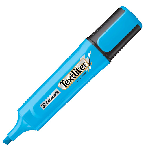 Luxor Textliter Highlighter-LIGHT BLUE