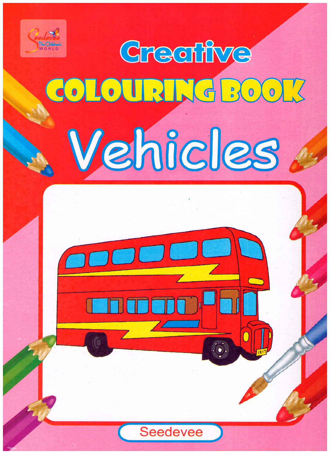 Creative Colouring Book Vehicles