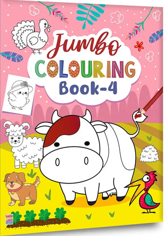 Hello Friend Jumbo Colouring Book 4 