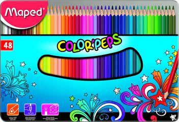 Maped Color Peps 48 Coloured pencils - Metal Box