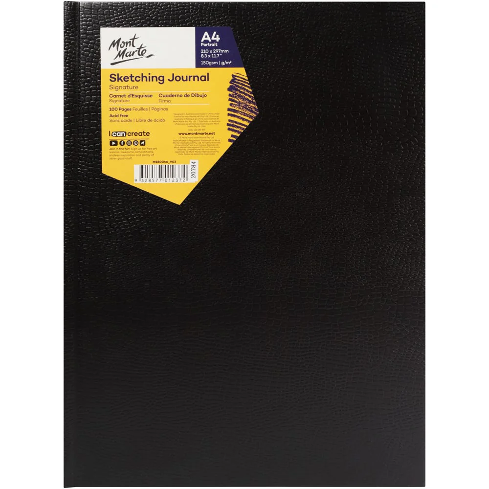 Mont Marte Signature A4 150gsm Sketching Journal - 100 Pages