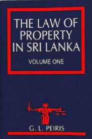 The Law of Property in Sri Lanka Volume 01