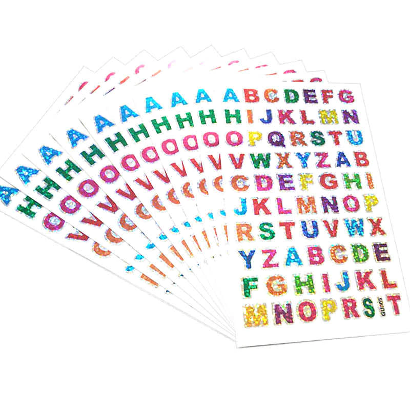 Alphabet Stickers Card