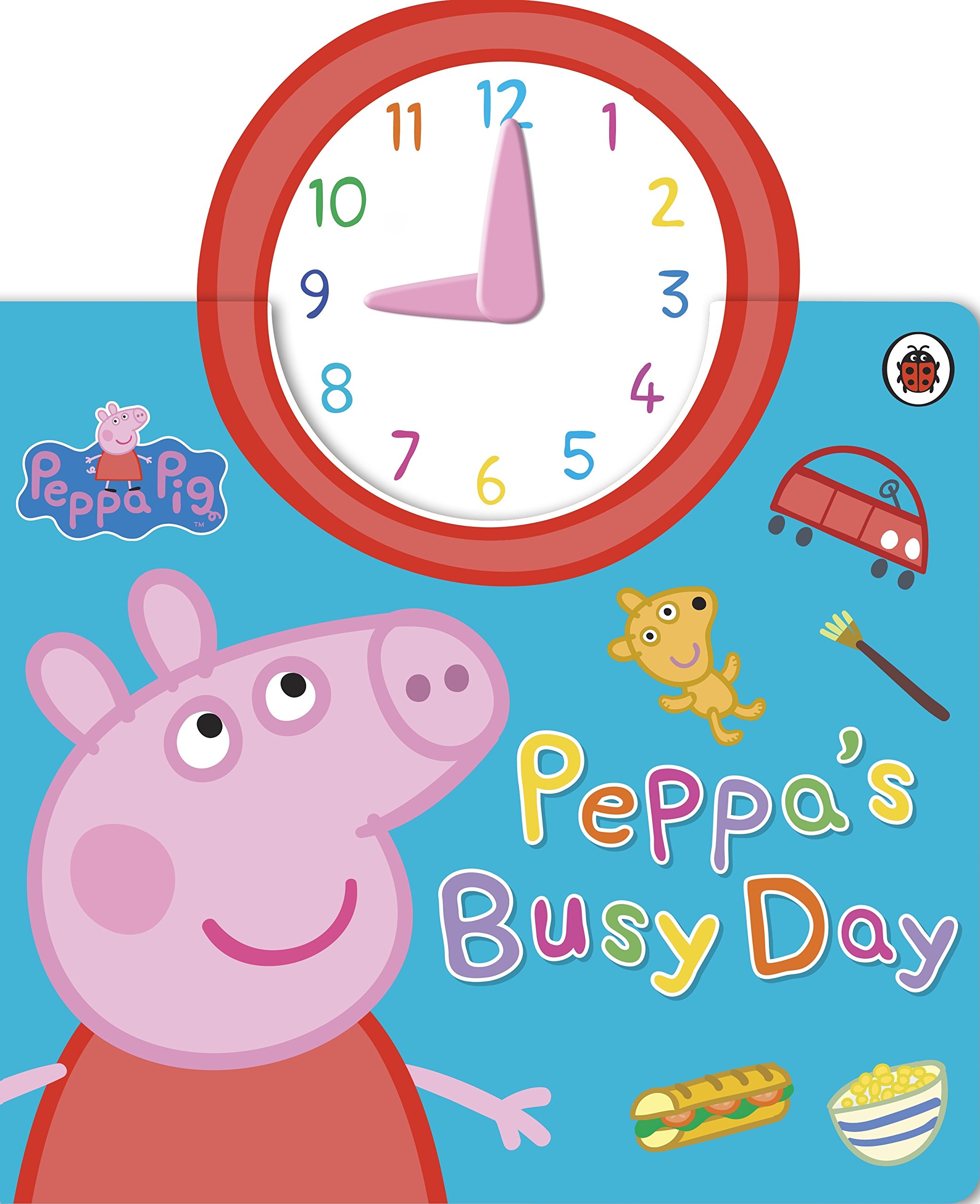 Peppa Pig Peppas Busy Day ( Board Book with Clock )