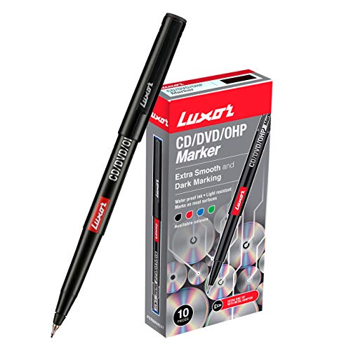 Luxor OHP/ CD / DVD / Permanent Marker Pen Black