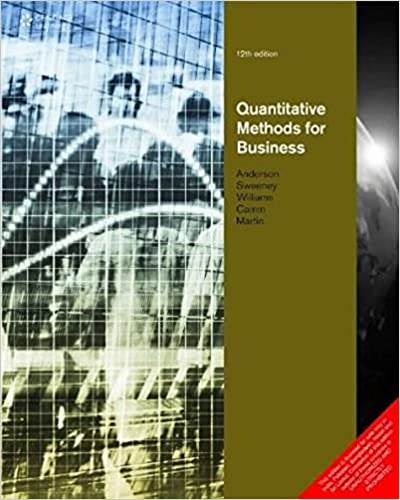 Quantitative Methods For Business