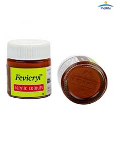 Fevicryl Acrylic Colours Fabric Painting Burnt Sienna 01