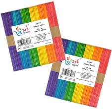 Colour Craft Popsicle Sticks Small