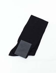 Genious Combed Cotton Black Socks (L)