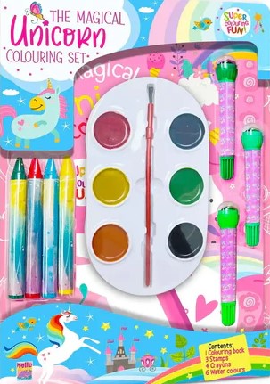 Hello Friend The Magical Unicorn Colouring Set