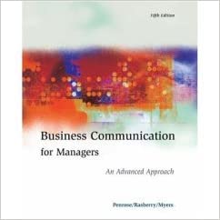 Business Communication for Managers: An Advanced Approach