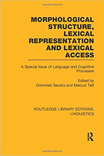 Morphological Structure, Lexical Representation and Lexical Access: A Special Issue of Language and Cognitive Processes