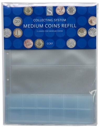 WHSmith Collecting System Medium Coins Refills CCR7 ( Pack of 3 )