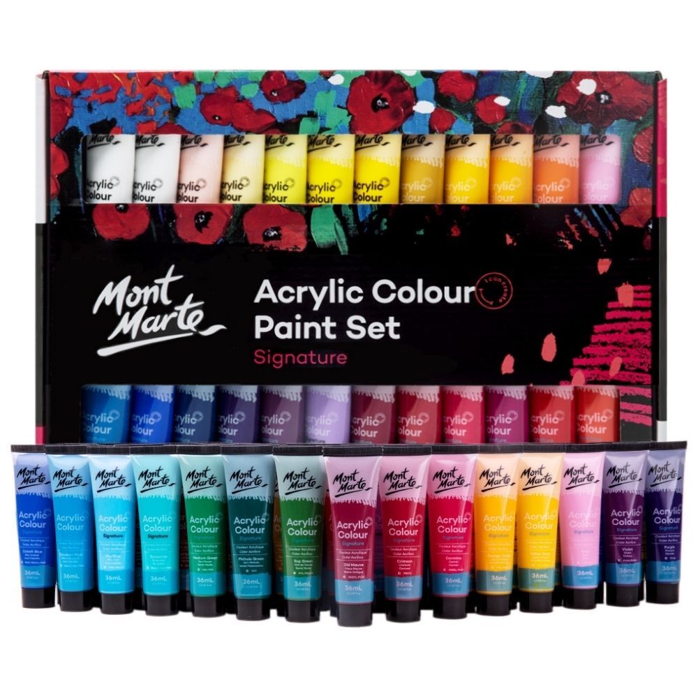 Mont Marte Signature 36ml Acrylic Colour Paint Set - 48 Pcs
