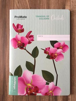 Promate Floral Feint Square Ruled 80 pages