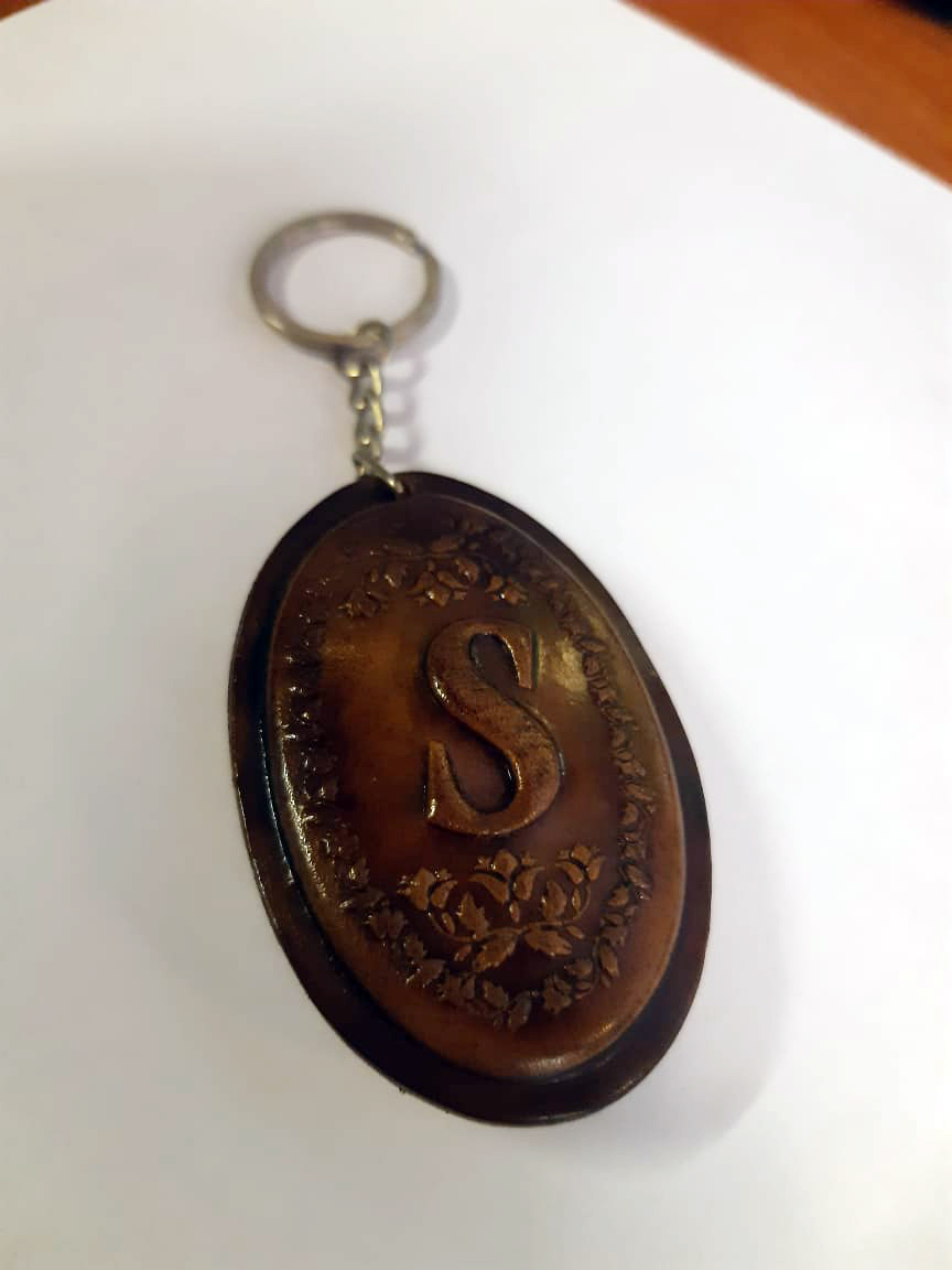 Round Name Keytag