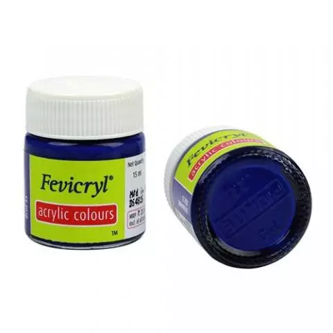 Fevicryl Acrylic Colours Fabric Painting Prussian Blue 19