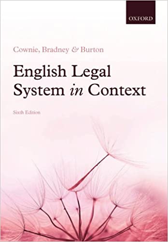 English Legal System In Context