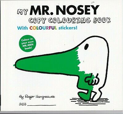 My Mr.Nosey Copy Colouring Book With Colourful Stickers