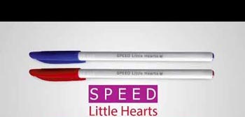 Speed Little Heart Blue Pen