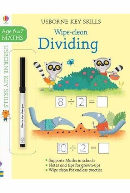 Usborne Key Skills Wipe Clean Dividing (Age 6 to 7 Maths)