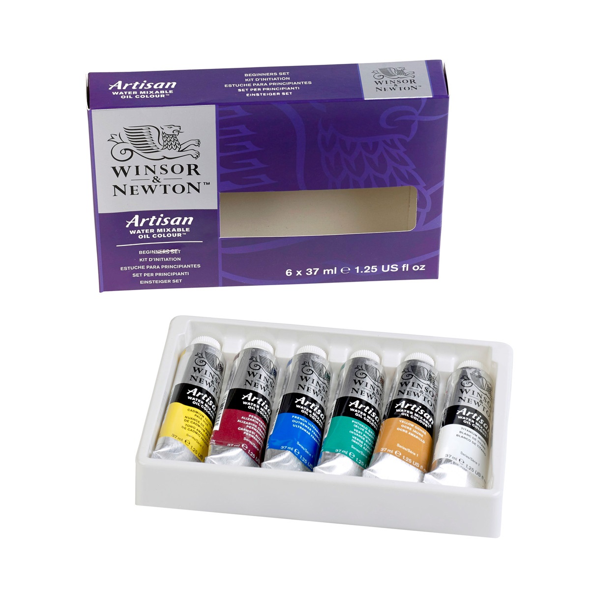Winsor & Newton Artisan Water Mixable Oil 6 Colour Beginner Set 37ml
