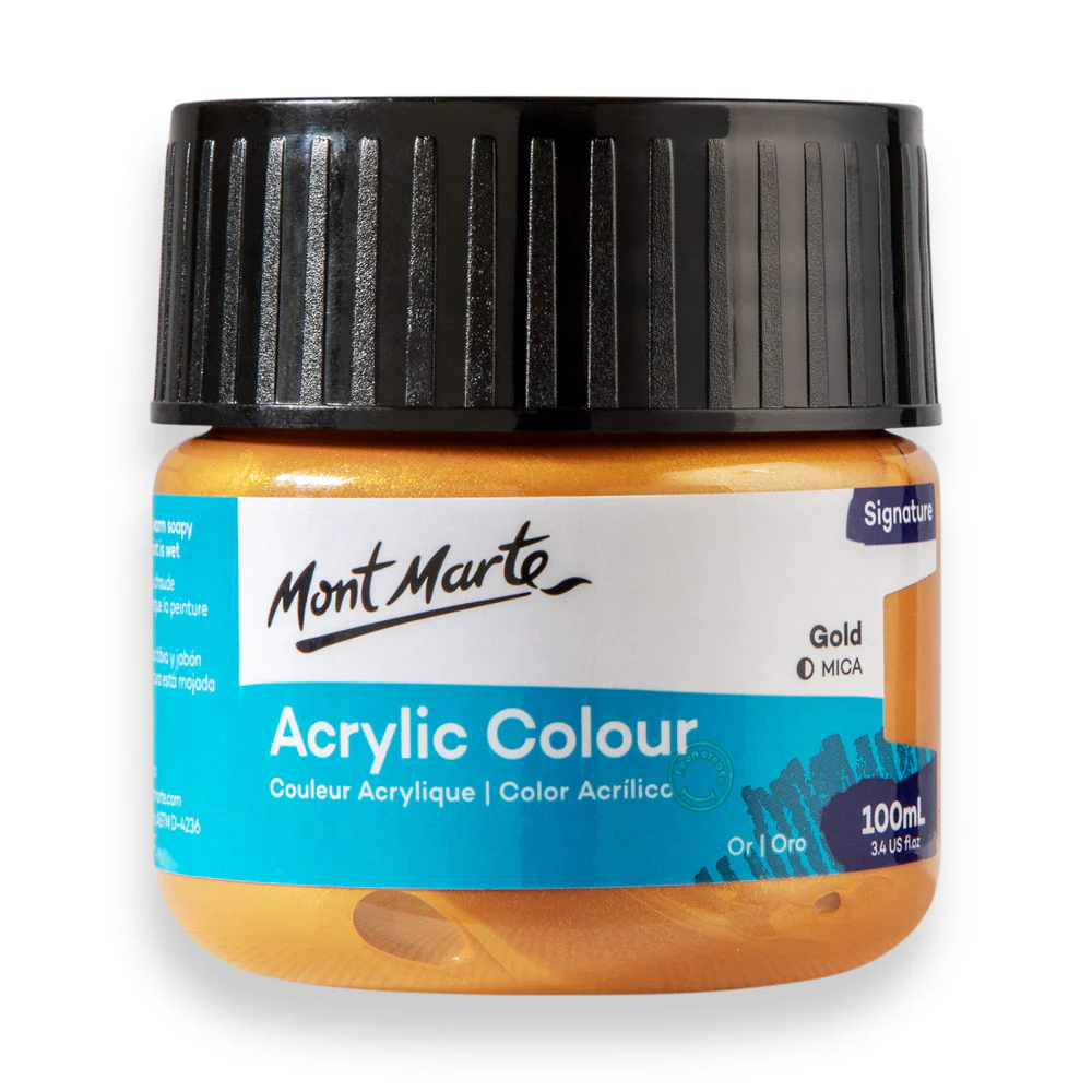 Mont Marte Signature 100ml Acrylic Colour - Gold