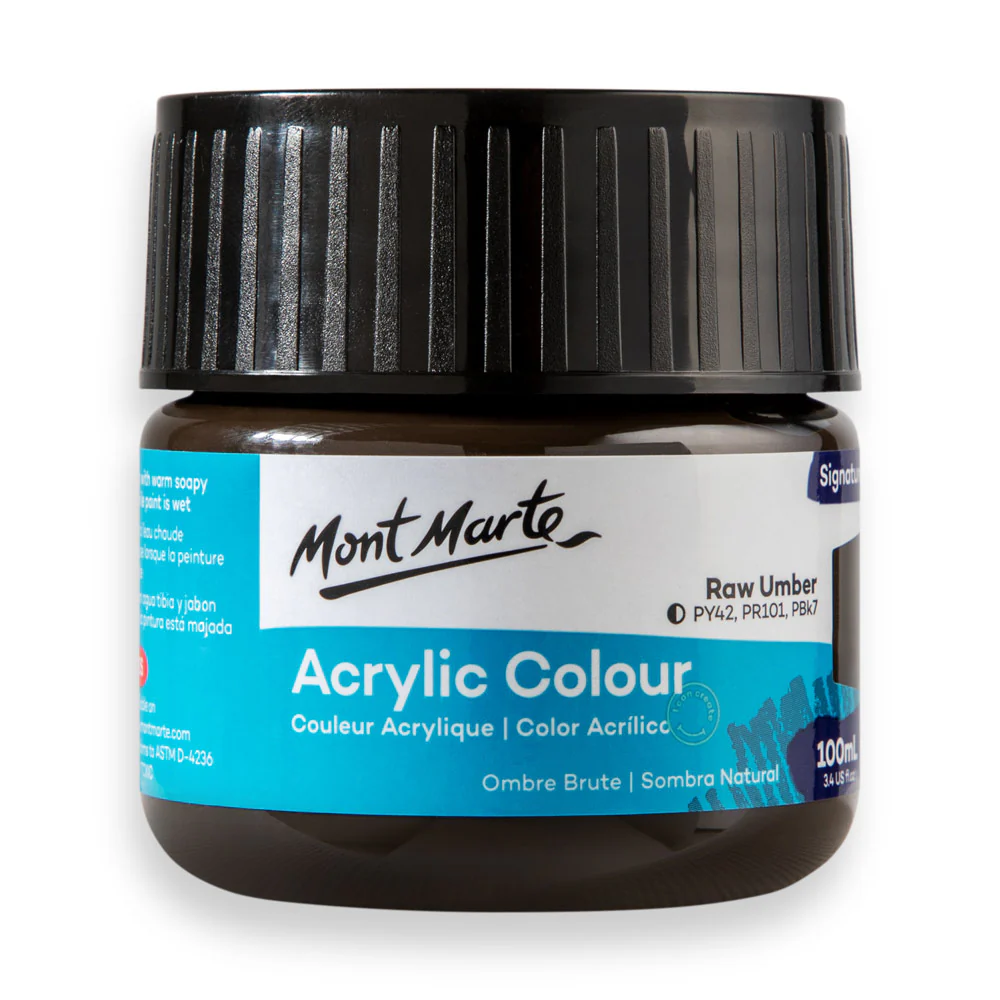 Mont Marte Signature 100ml Acrylic Colour - Raw Umber